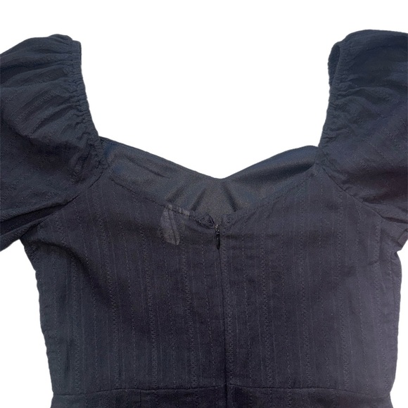 Melrose and Market Black Mini Dress with Puff Sleeves - Picture 7 of 7